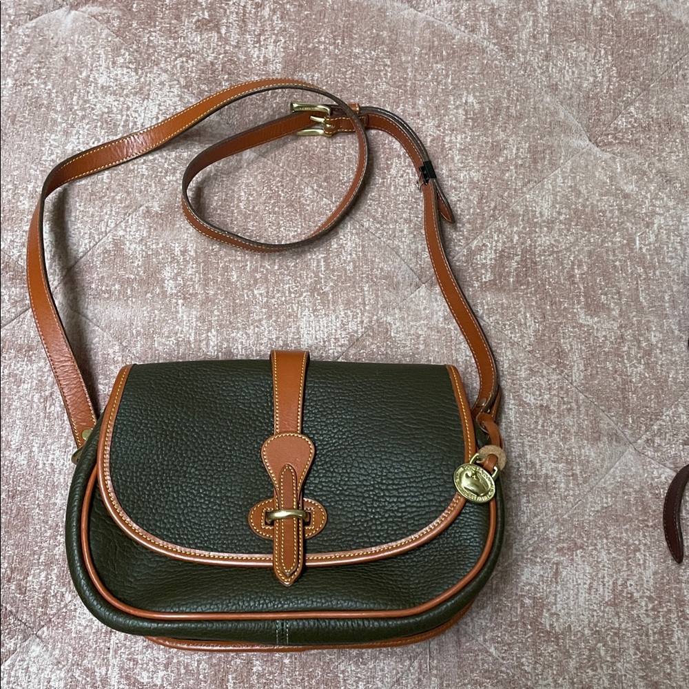 Dooney & Bourke Black and Brown Crossbody Bag